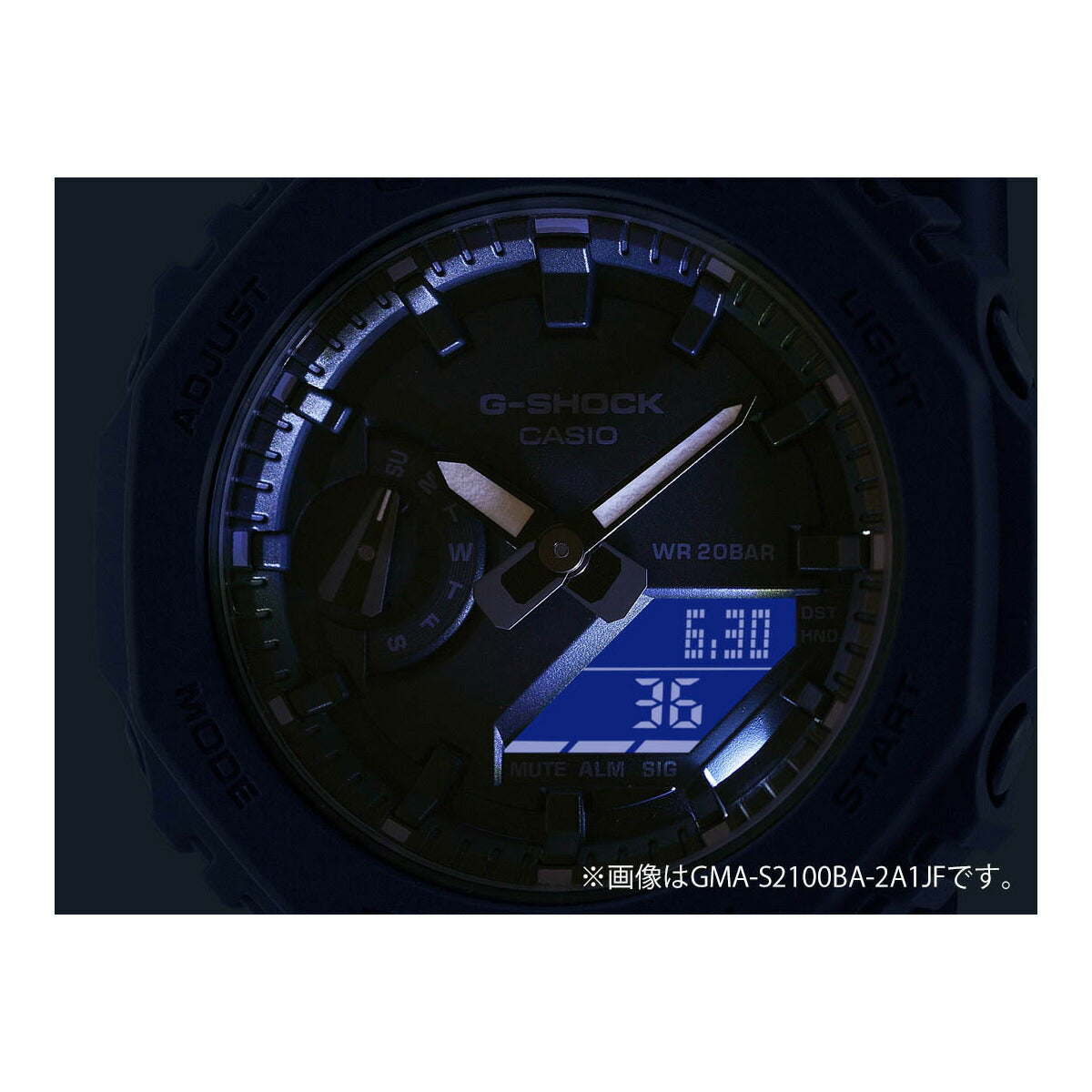 G-SHOCK カシオ Gショック CASIO アナデジ 腕時計 メンズ レディース GMA-S2100NC-4A2JF GA-2100 バジルの葉 モチーフ 小型化・薄型化モデル