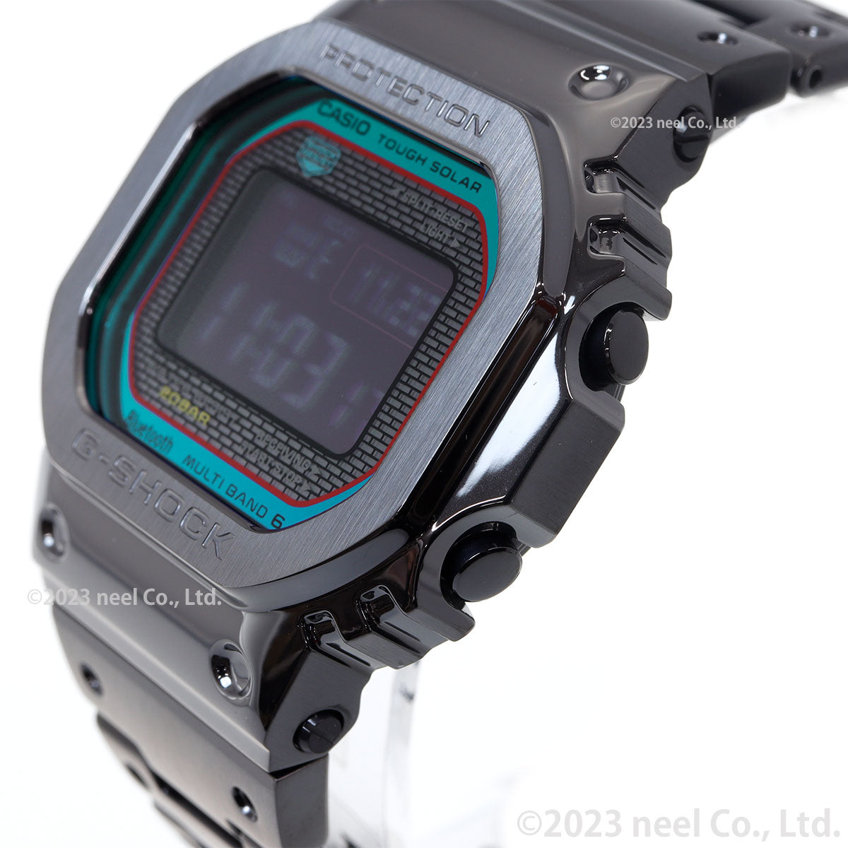 G-SHOCK カシオ Gショック CASIO GMW-B5000BPC-1JF タフソーラー 電波時計 腕時計 メンズ フルメタル オールブラック レインボーカラー