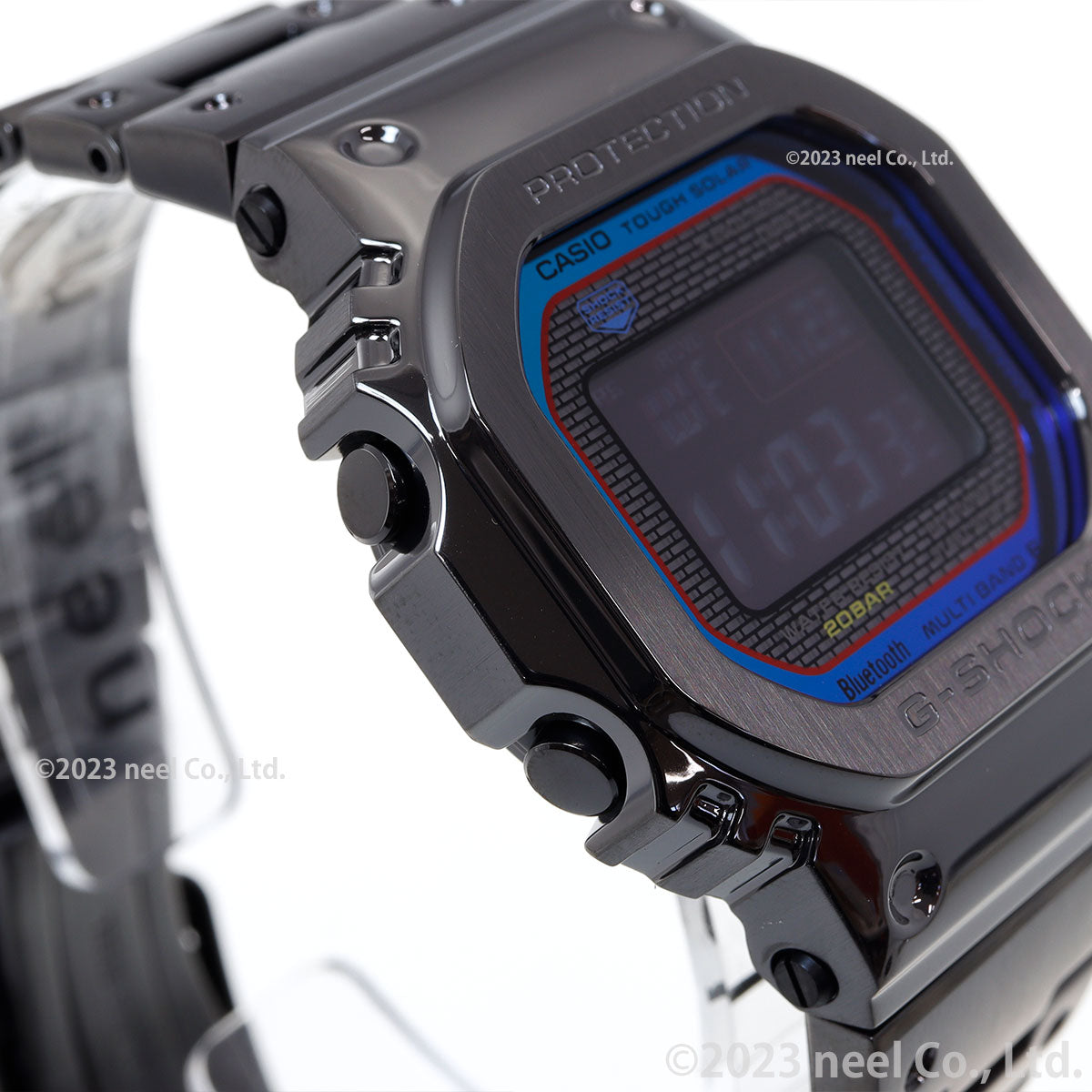 G-SHOCK カシオ Gショック CASIO GMW-B5000BPC-1JF タフソーラー 電波時計 腕時計 メンズ フルメタル オールブラック レインボーカラー