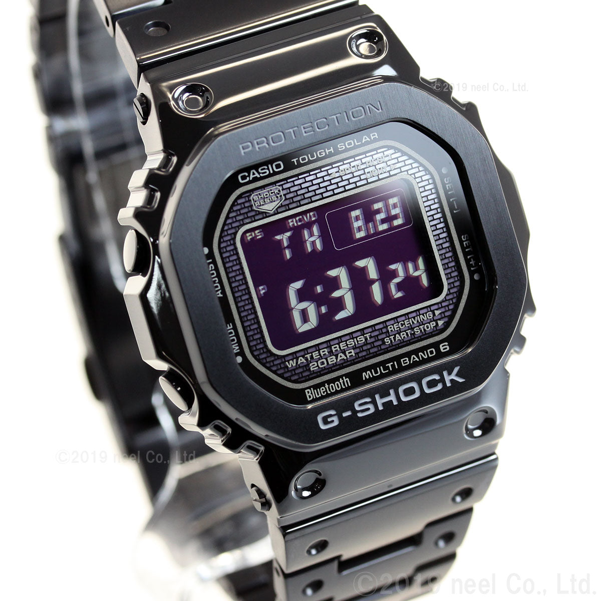 【フルメタル】CASIO　カシオ　G-SHOCK　ジーショック　GMW-B5000D-1JF　デジタル　タフソーラー　SS　シルバー　メンズ　腕時計松前R56店