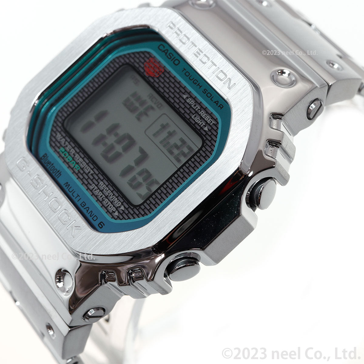 G-SHOCK カシオ Gショック CASIO GMW-B5000PC-1JF タフソーラー 電波時計 腕時計 メンズ フルメタル シルバー レインボーカラー