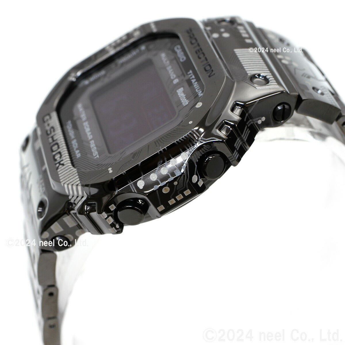 G-SHOCK カシオ Gショック CASIO GMW-B5000TCC-1JR タフソーラー 電波時計 デジタル 限定 腕時計 チタン合金 トランティクシー採用 フルメタル ブラック サーキットボード柄