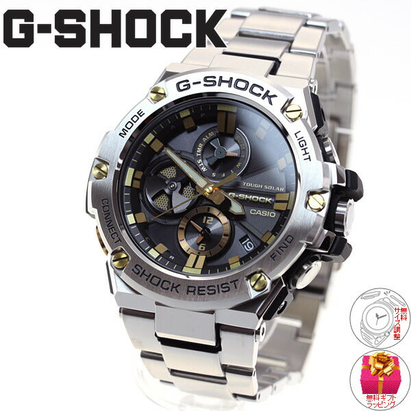 極美品CASIO G-SHOCK GST-S130L G-STEELタフソーラー◉無機ガラス