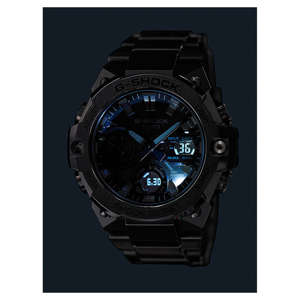 G-SHOCK ソーラー G-STEEL カシオ Gショック Gスチール CASIO 腕時計 メンズ タフソーラー GST-B400BB-1AJF スマートフォンリンク オールブラック