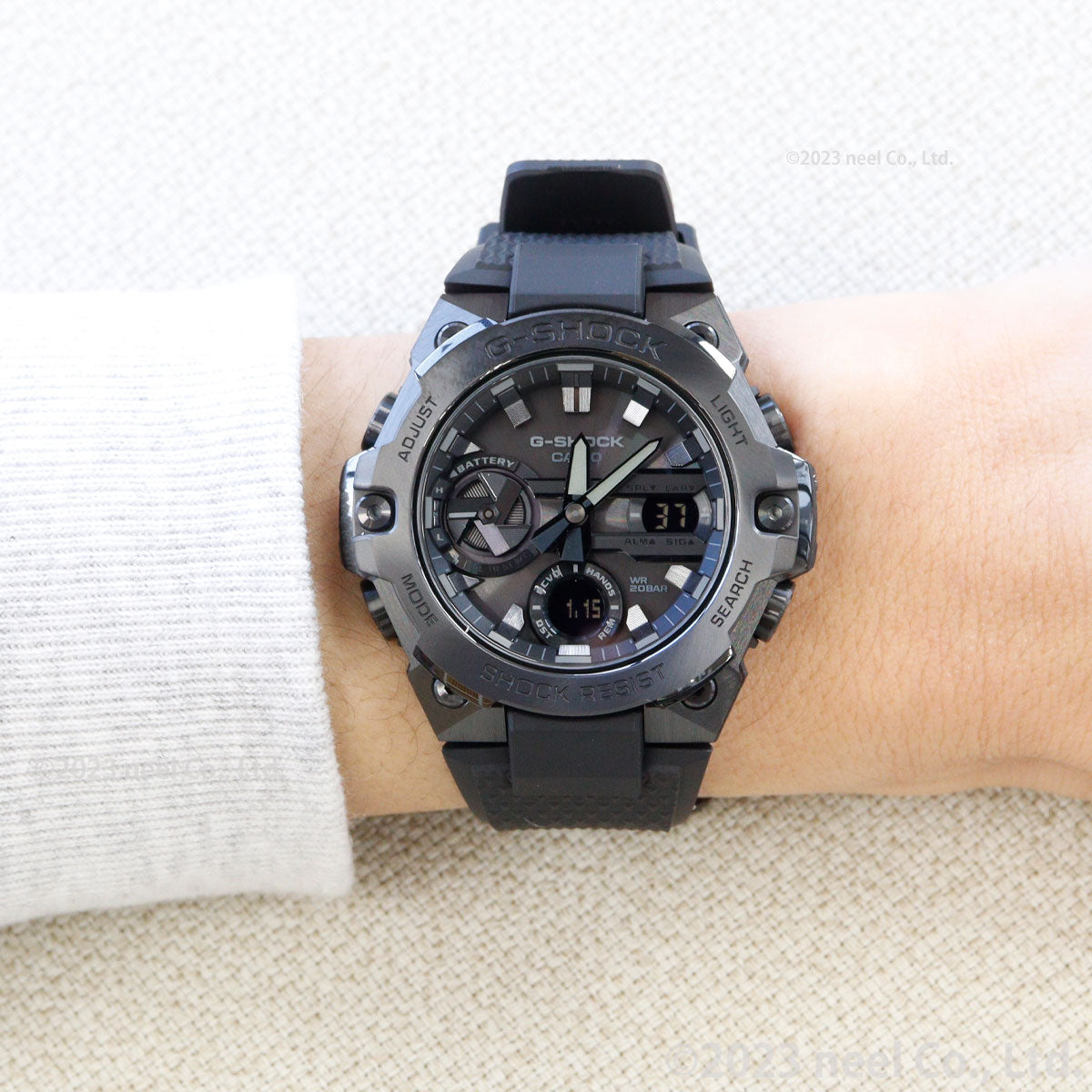 G-SHOCK ソーラー G-STEEL カシオ Gショック Gスチール CASIO 腕時計 メンズ タフソーラー GST-B400BB-1AJF スマートフォンリンク オールブラック