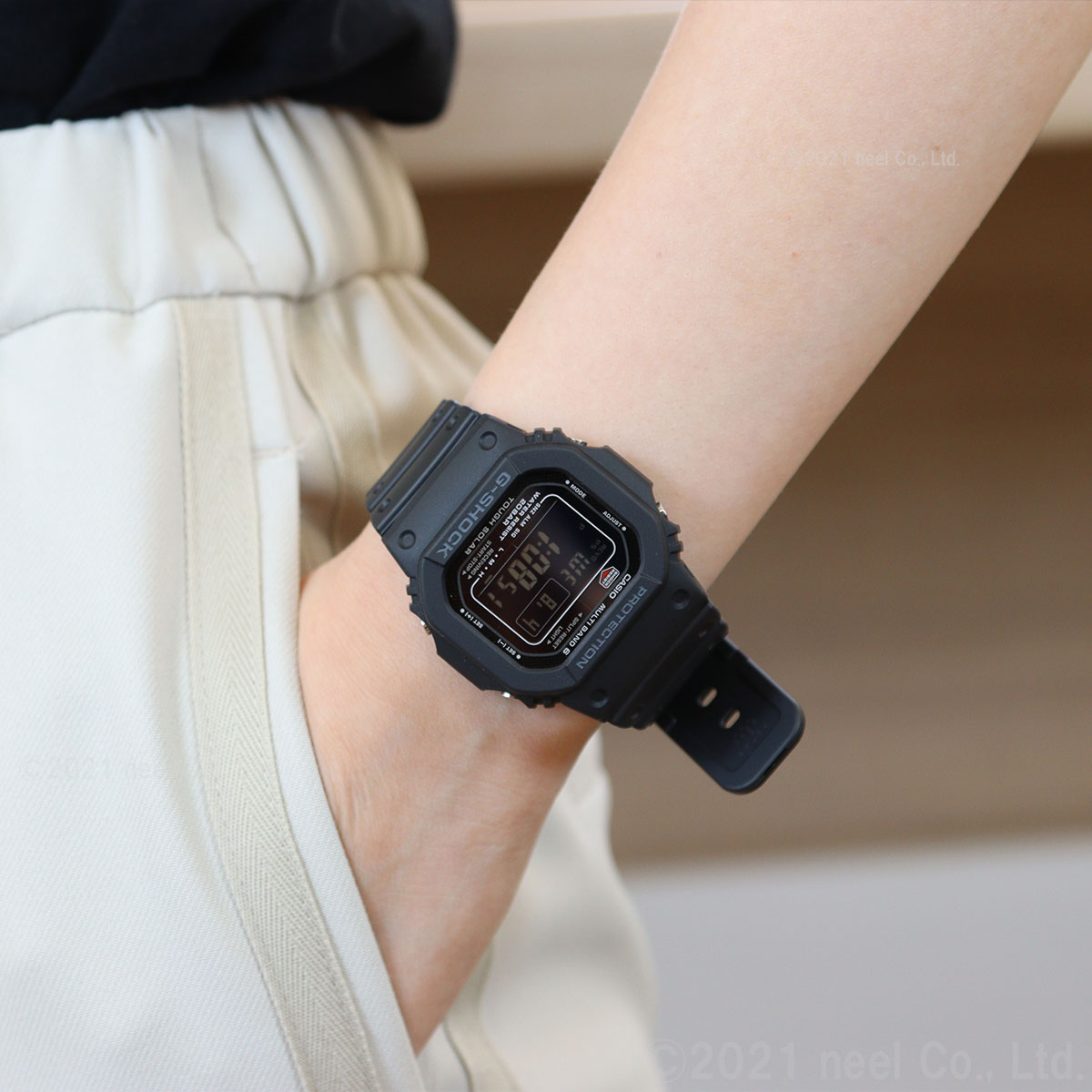 G-SHOCK Gショック 5600シリーズ GW-M5610U-1BJF メンズ 腕時計 電波ソーラー デジタル 樹脂バンド ブラック CASIO  カシオ タフソーラー