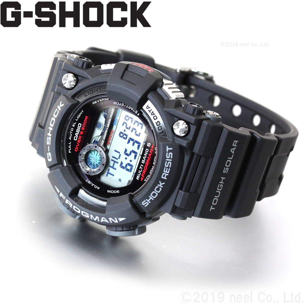 G-SHOCK 電波 ソーラー 電波時計 フロッグマン ブラック CASIO 20気圧 