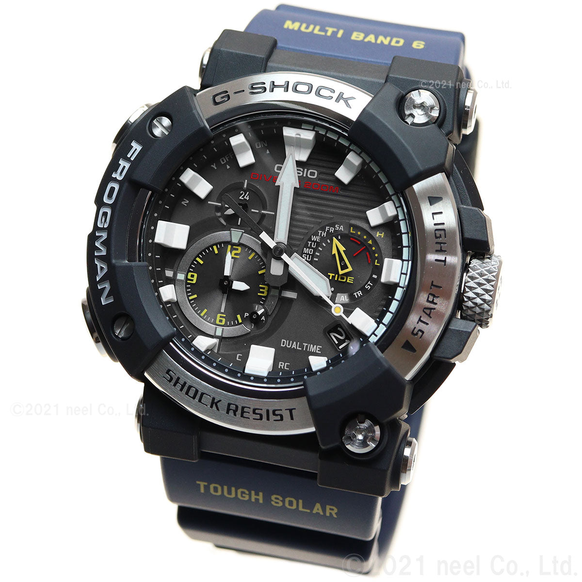 購入ネット g-shockフロッグマンGWH1000 ソーラーブラック 腕時計