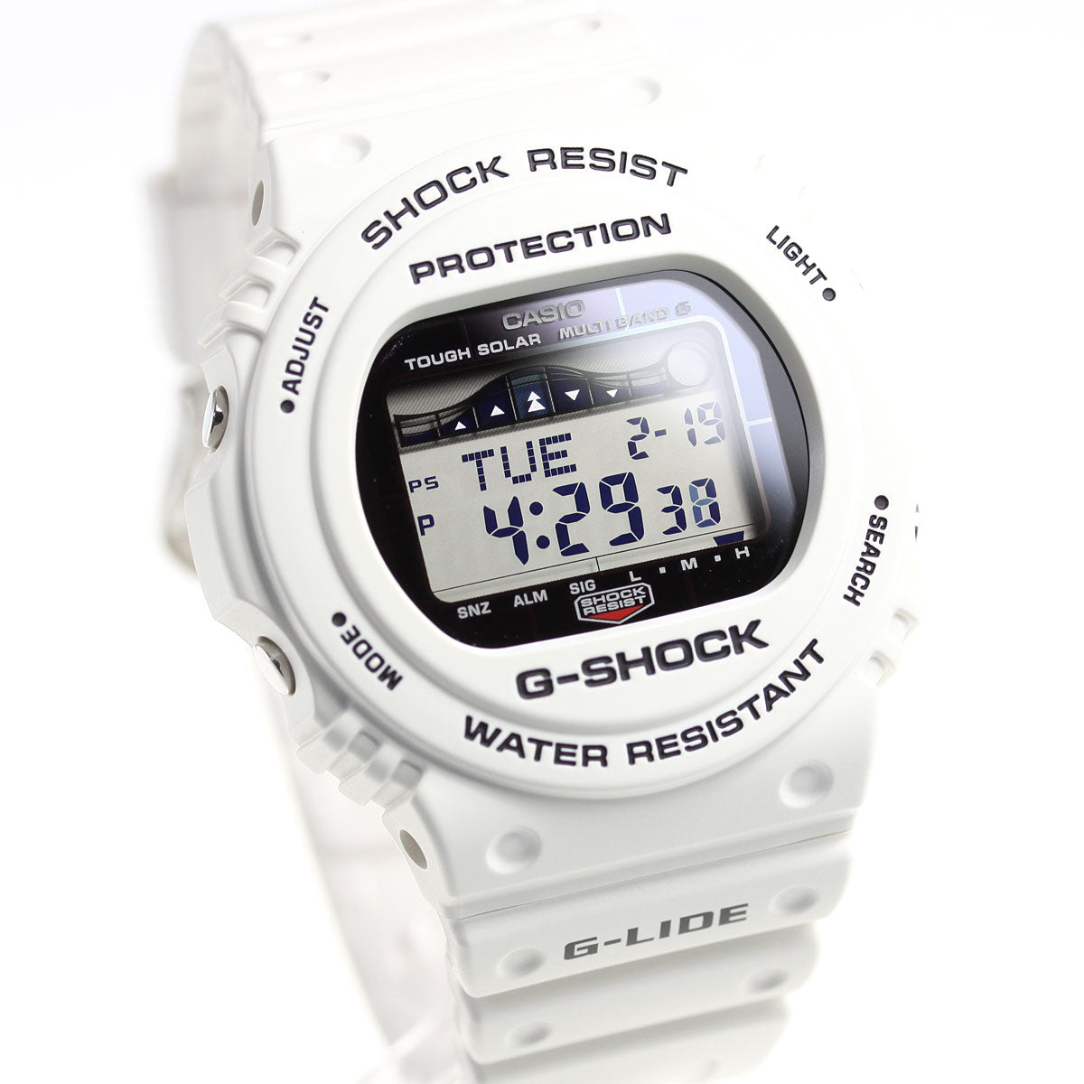 G-SHOCK 電波 ソーラー 電波時計 ホワイト 白 カシオ Gショック G-LIDE 腕時計 メンズ CASIO GWX-5700CS-7JF