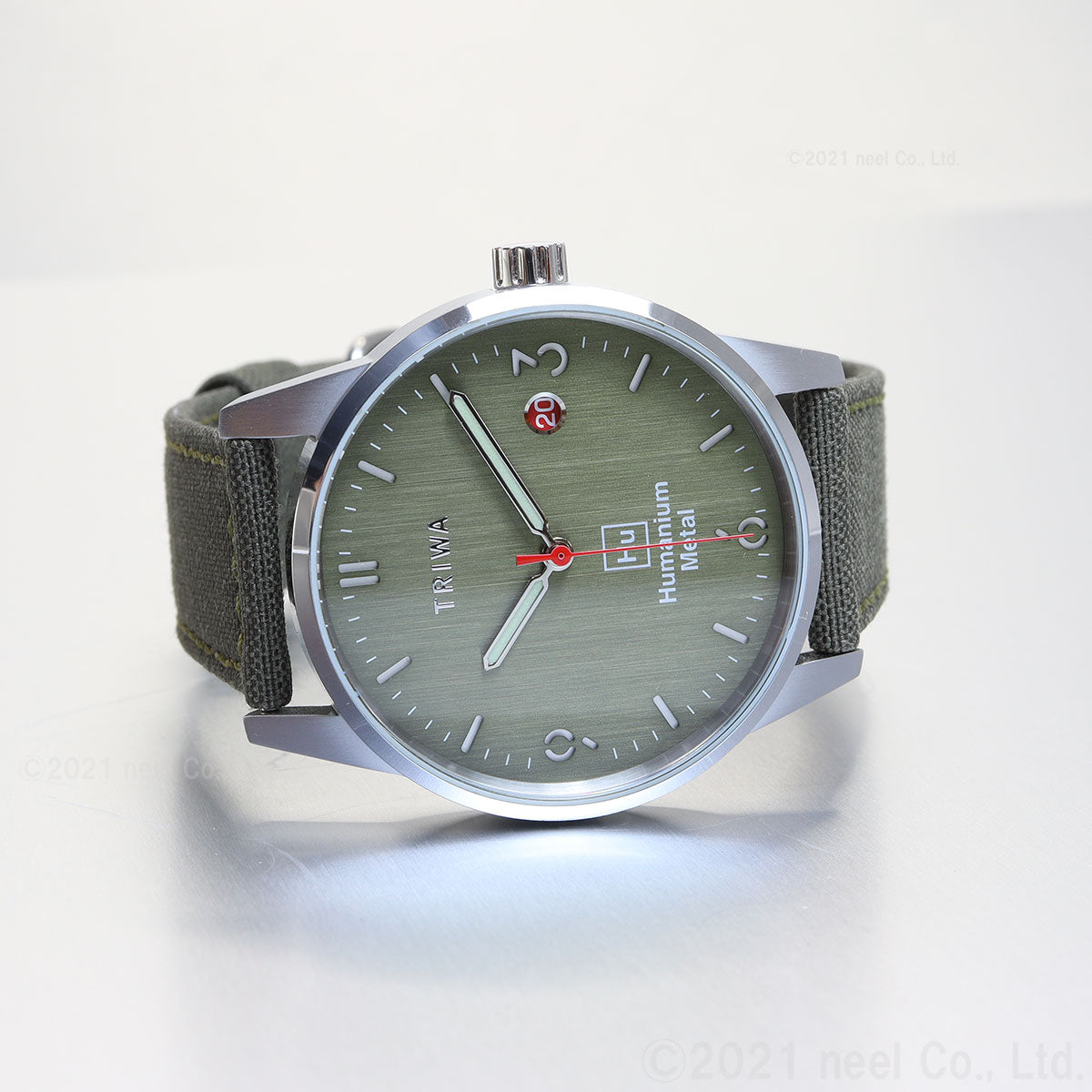 トリワ TRIWA HUMANIUM 39 HU39GR-CL080912 腕時計 メンズ ヒューマニウム メタル グリーン