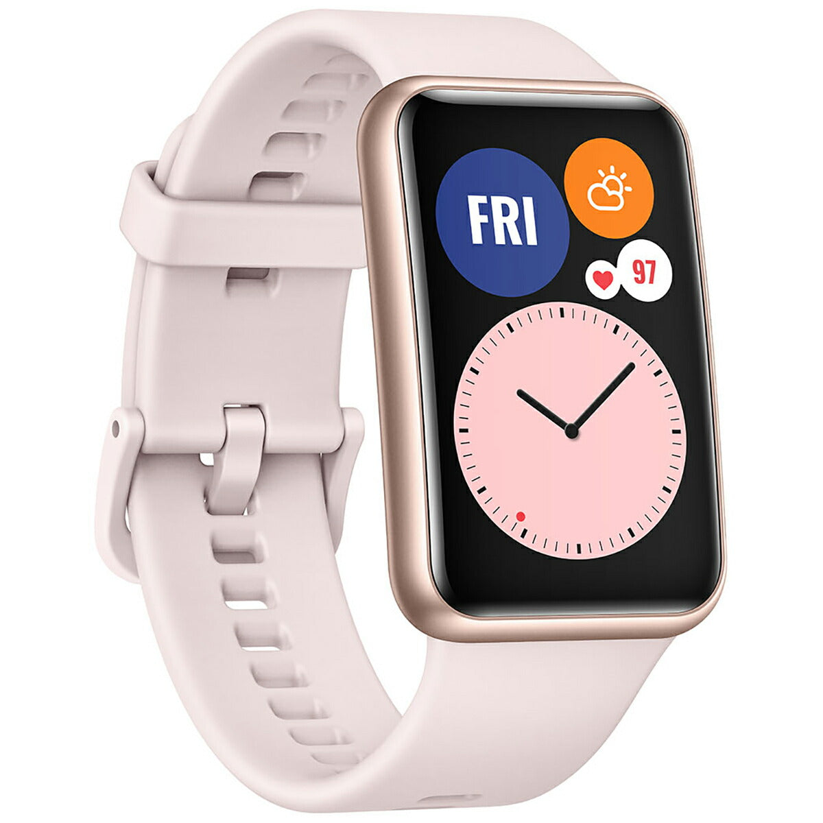 ファーウェイ HUAWEI スマートウォッチ WATCH FIT Sakura Pink サクラピンク GPS 腕時計 メンズ レディース ウェアラブル 血中酸素 HV8W000130