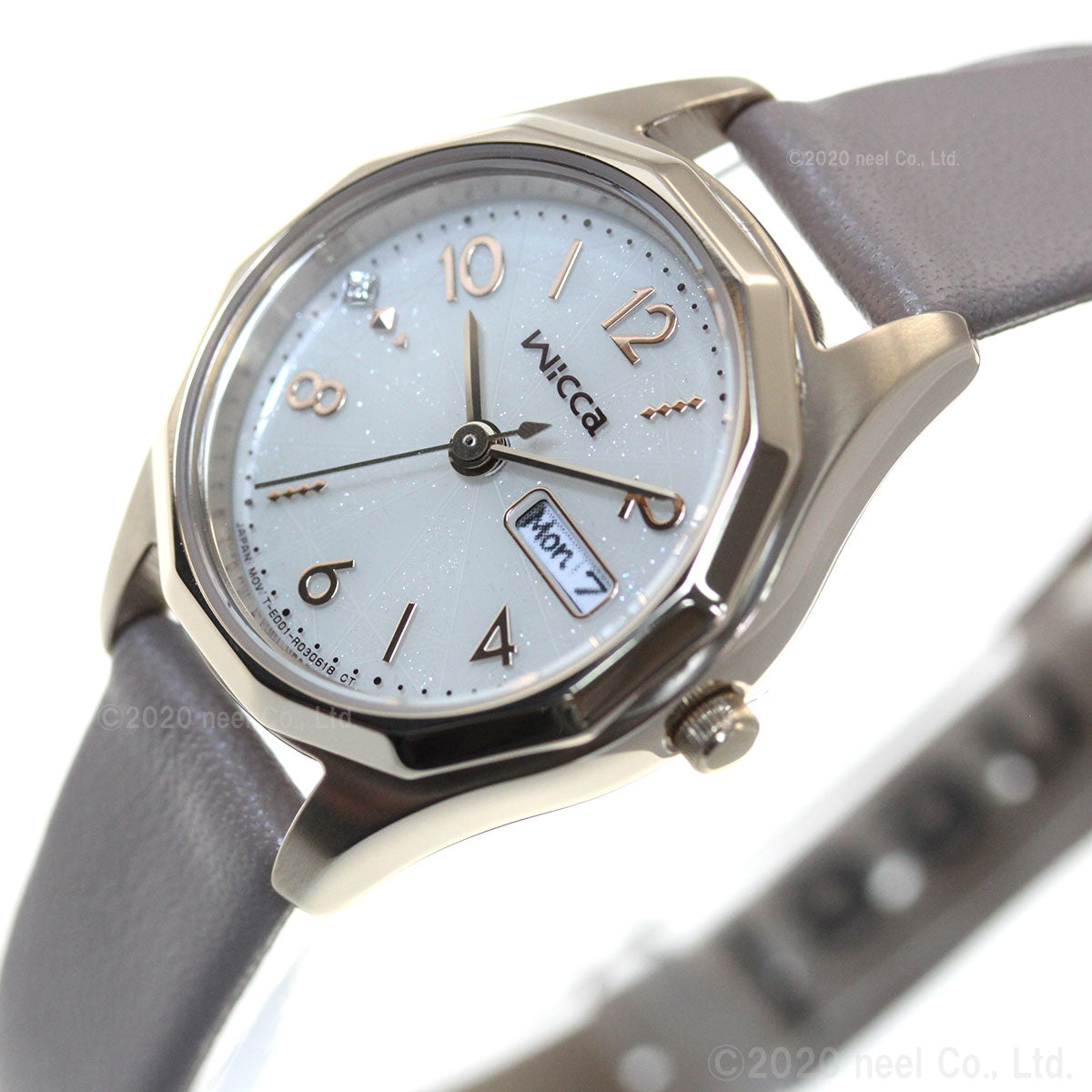 シチズン ウィッカ CITIZEN wicca ソーラーテック 腕時計 レディース デイ＆デイト KH3-525-90