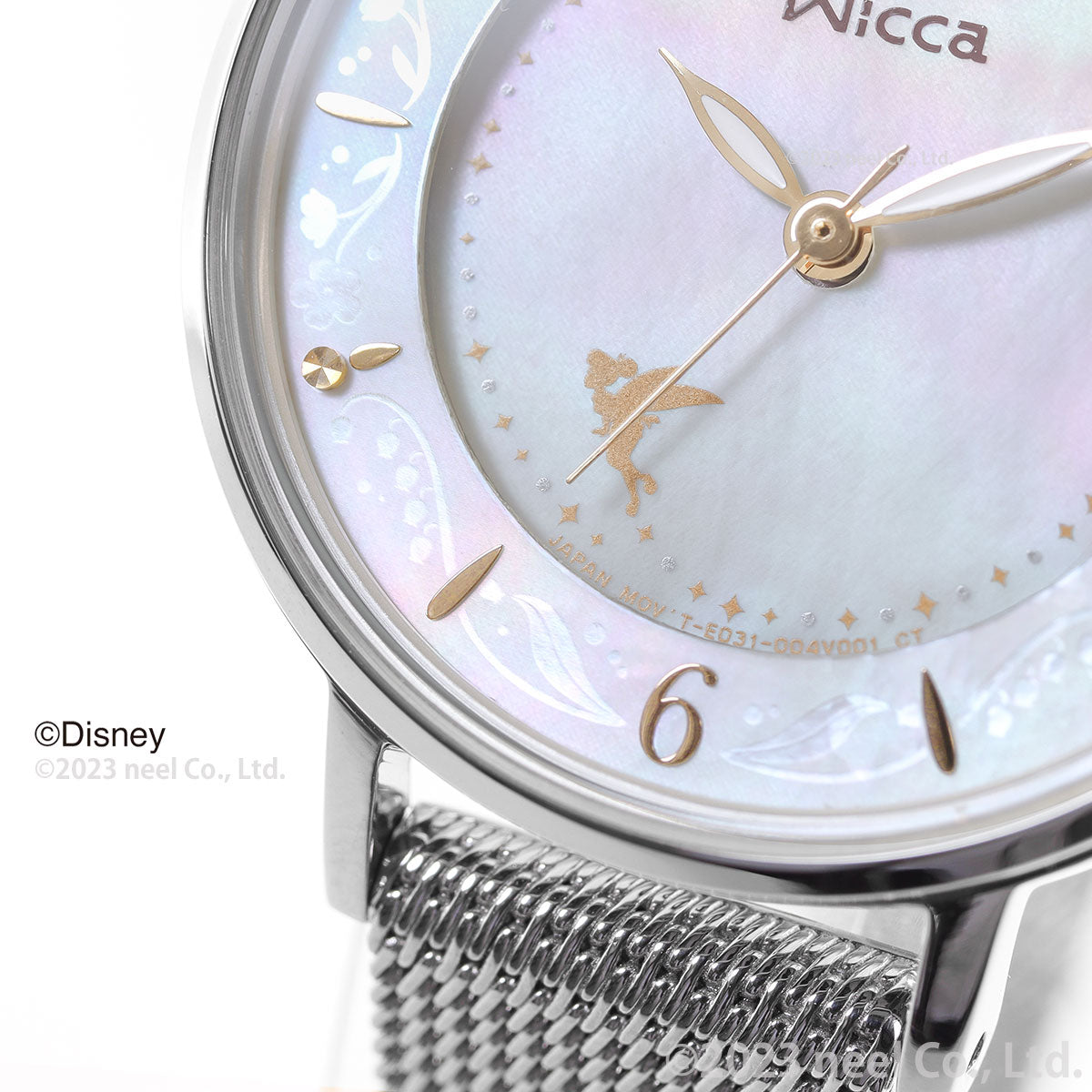 シチズン ウィッカ CITIZEN wicca ウォルト・ディズニー・カンパニー創立100周年 限定 Disney100テーマ 「ティンカー・ベル」 デザインモデル ソーラーテック 腕時計 KP3-414-11
