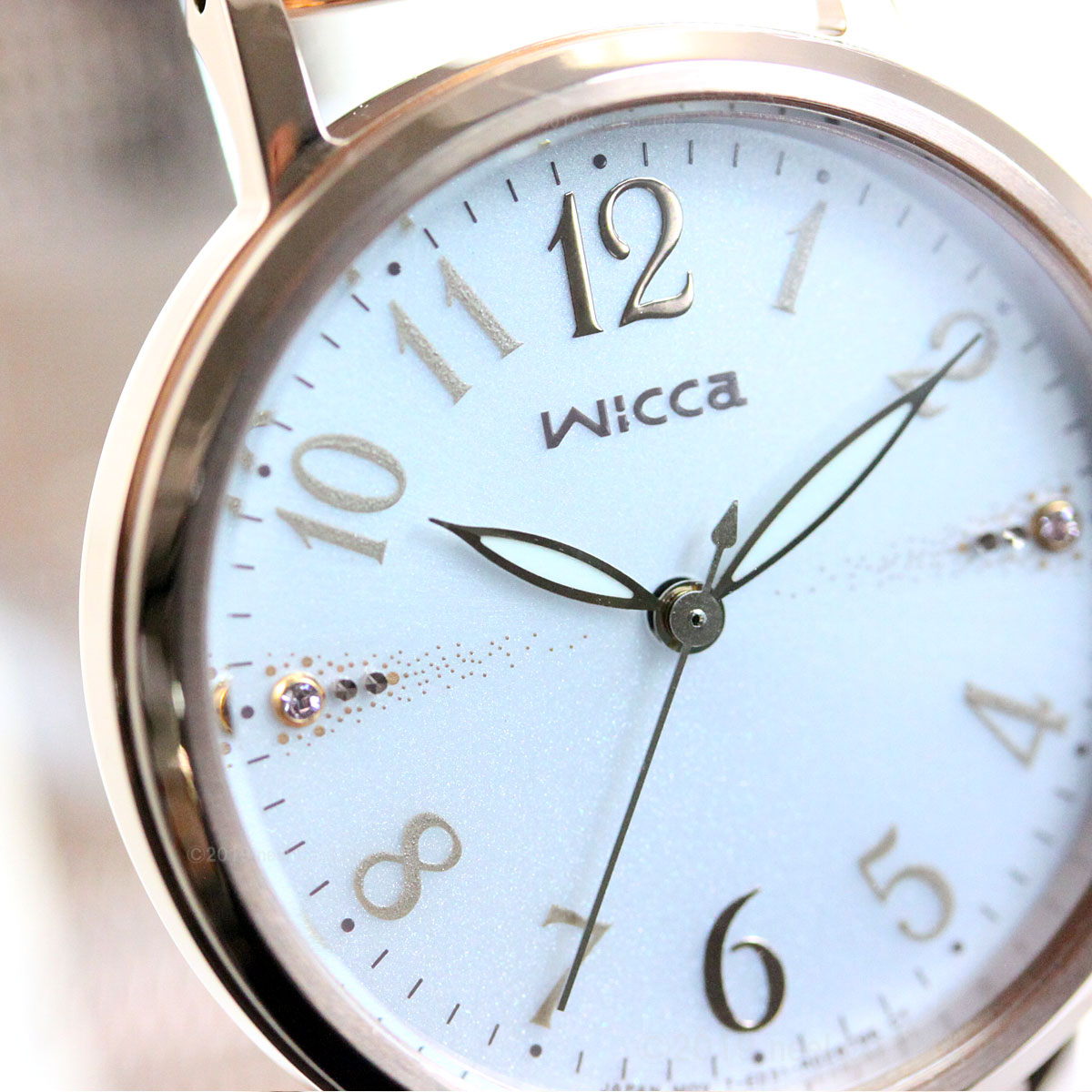 ウィッカ シチズン wicca ソーラーテック 腕時計 レディース KP5-166-13
