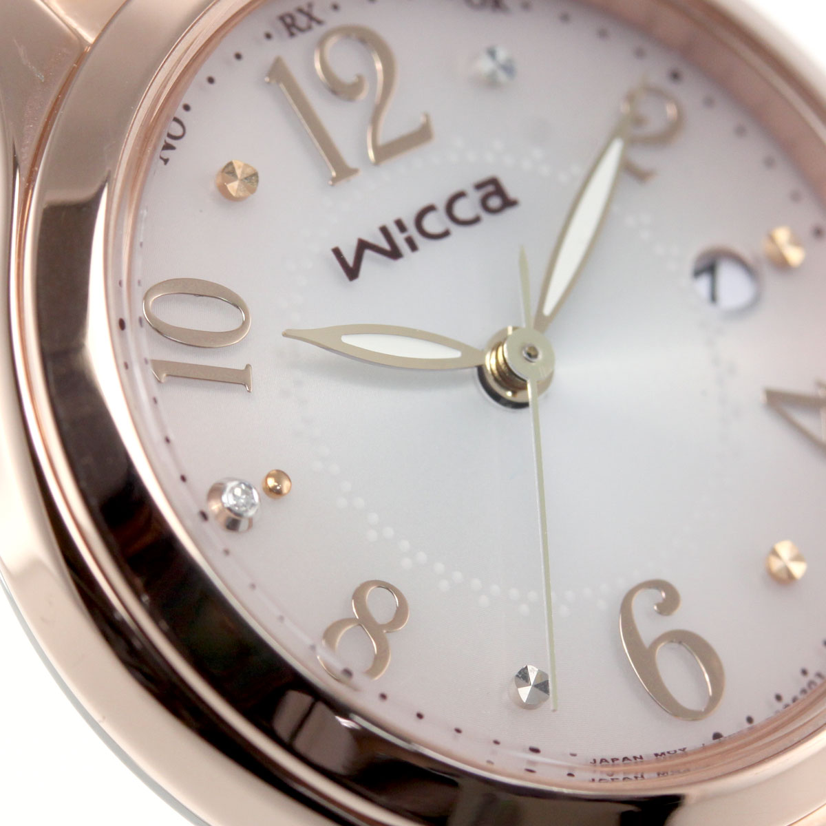 シチズン ウィッカ CITIZEN wicca ソーラーテック 電波時計 腕時計 レディース ハッピーダイアリー KS1-261-91