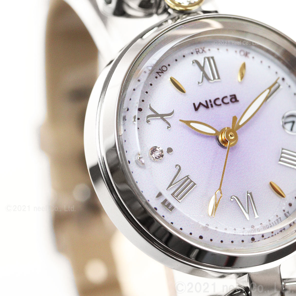 シチズン ウィッカ CITIZEN wicca ソーラーテック 電波時計 ティアラスターコレクション 腕時計 レディース KS1-619-90