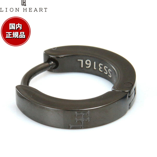 ライオンハート LION HEART ピアス アクセサリー フープピアス 片耳用 LHMP006NBK おしゃれ 誕生日 プレゼント