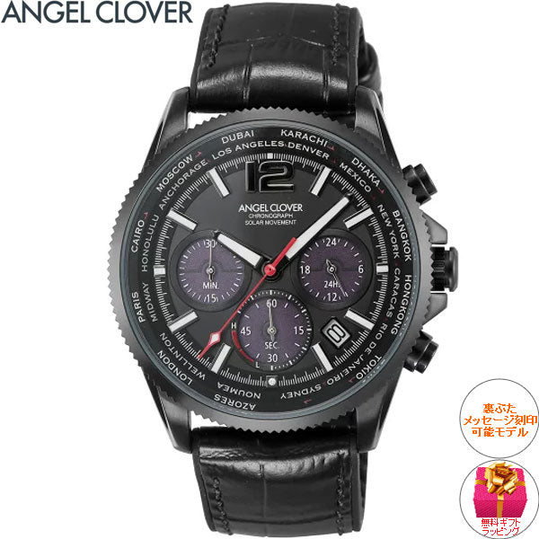 エンジェルクローバー ANGEL CLOVER ソーラー 腕時計 メンズ モンドソーラー MONDO SOLAR クロノグラフ MOS42BBK-BK