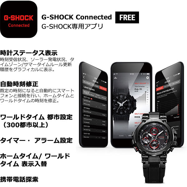 MT-G G-SHOCK 電波 ソーラー 電波時計 カシオ Gショック CASIO 腕時計 メンズ タフソーラー MTG-B1000B-1AJF