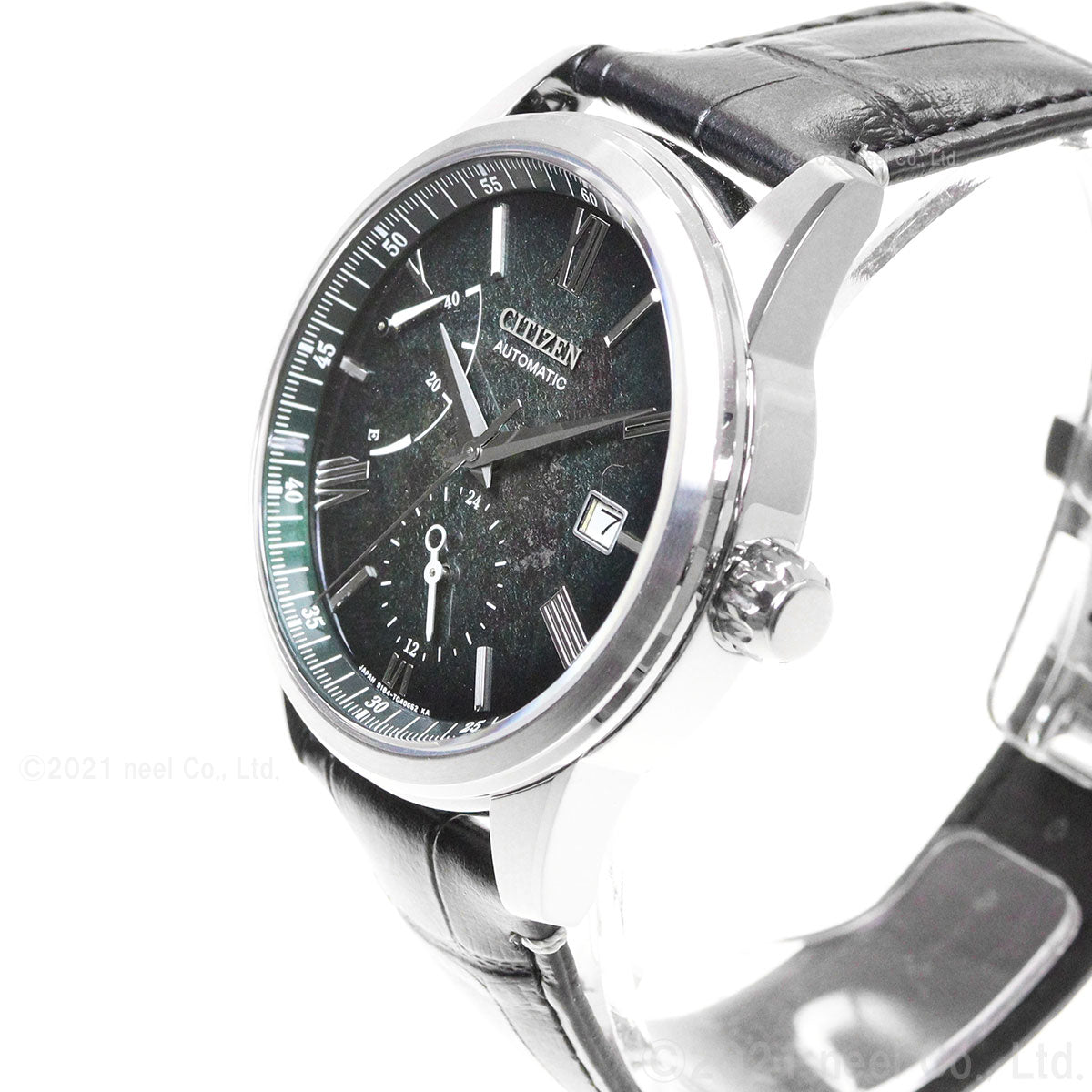 シチズン コレクション 腕時計 メンズ メカニカル 銀箔漆文字板 森林の薄暮 自動巻き NB3020-16W CITIZEN COLLECTION  グリーングラデーション×ブラック