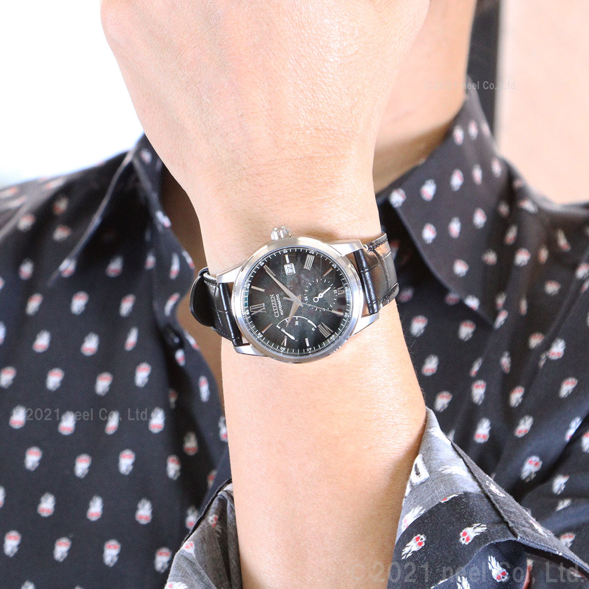シチズン コレクション 腕時計 メンズ メカニカル 銀箔漆文字板 森林の