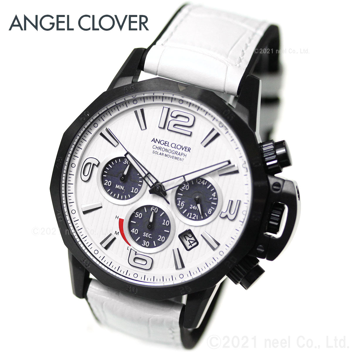 エンジェルクローバー ANGEL CLOVER ソーラー 腕時計 メンズ タイムクラフトソーラー TIME CRAFT SOLAR クロノグラフ NTS45BWH-WH