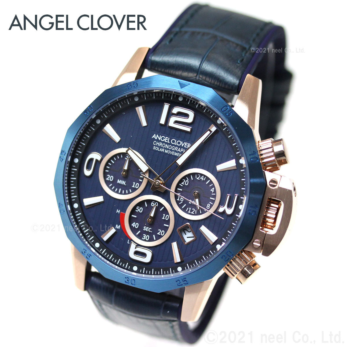 エンジェルクローバー ANGEL CLOVER ソーラー 腕時計 メンズ タイムクラフトソーラー TIME CRAFT SOLAR クロノグラフ NTS45PNV-NV