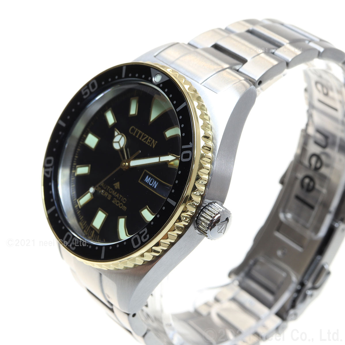 シチズン CITIZEN 腕時計 メンズ NY0125-83E プロマスター マリーンシリーズ メカニカルダイバー 200m PROMASTER MARINE 自動巻き（8204/手巻き付） ブラックxシルバー アナログ表示