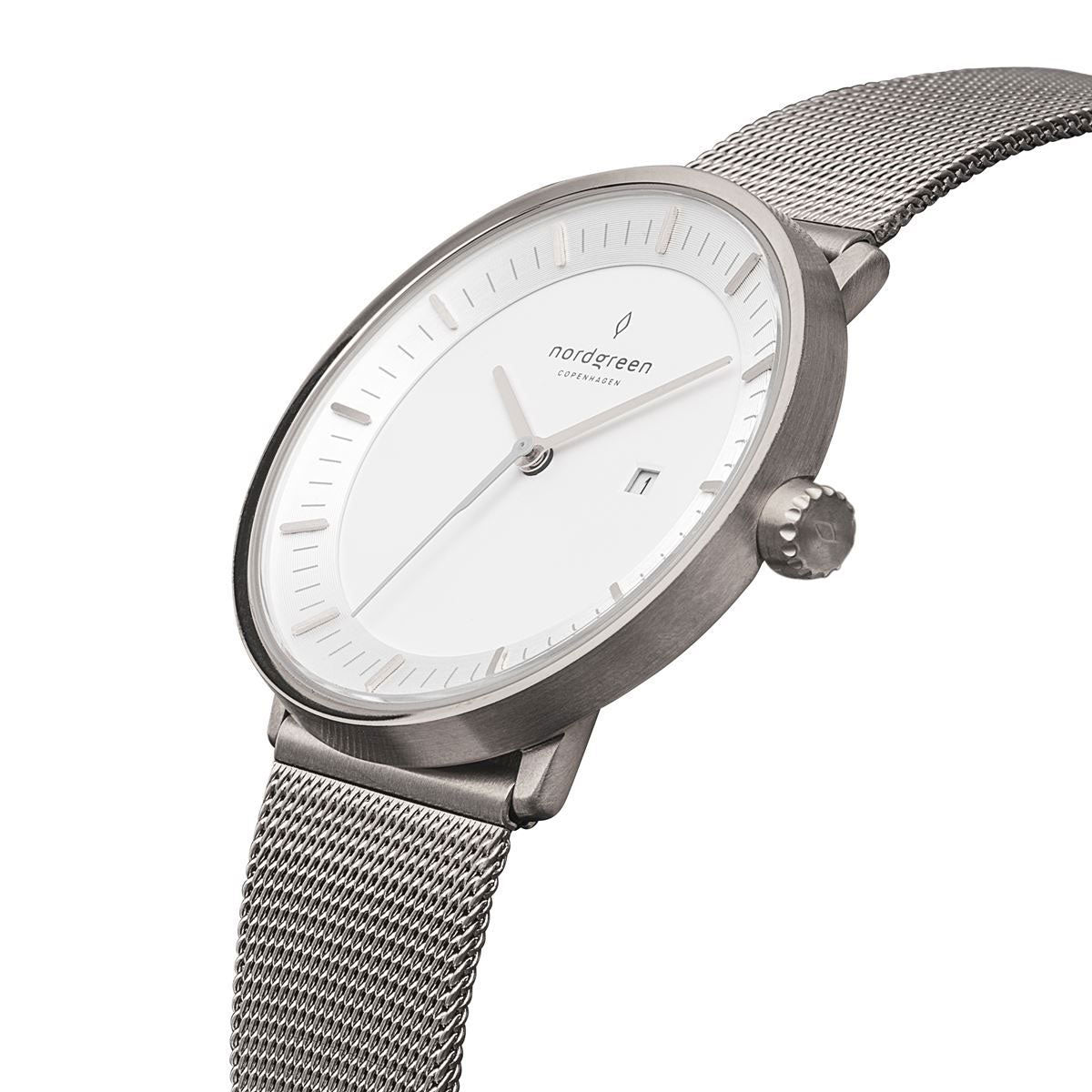 ノードグリーン nordgreen 腕時計 メンズ PH40SIMESIXX Philosopher フィロソファー 40mm 北欧デザイン ホワイト