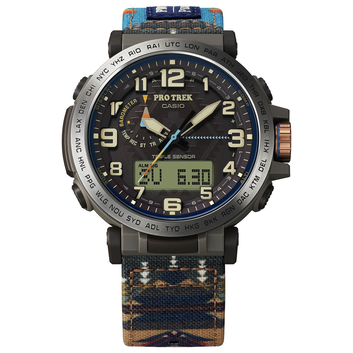 カシオ プロトレック CASIO PRO TREK ソーラー PENDLETON コラボ 限定モデル 腕時計 メンズ タフソーラー  PRG-601PE-5JR チーフジョセフ柄【2023 新作】