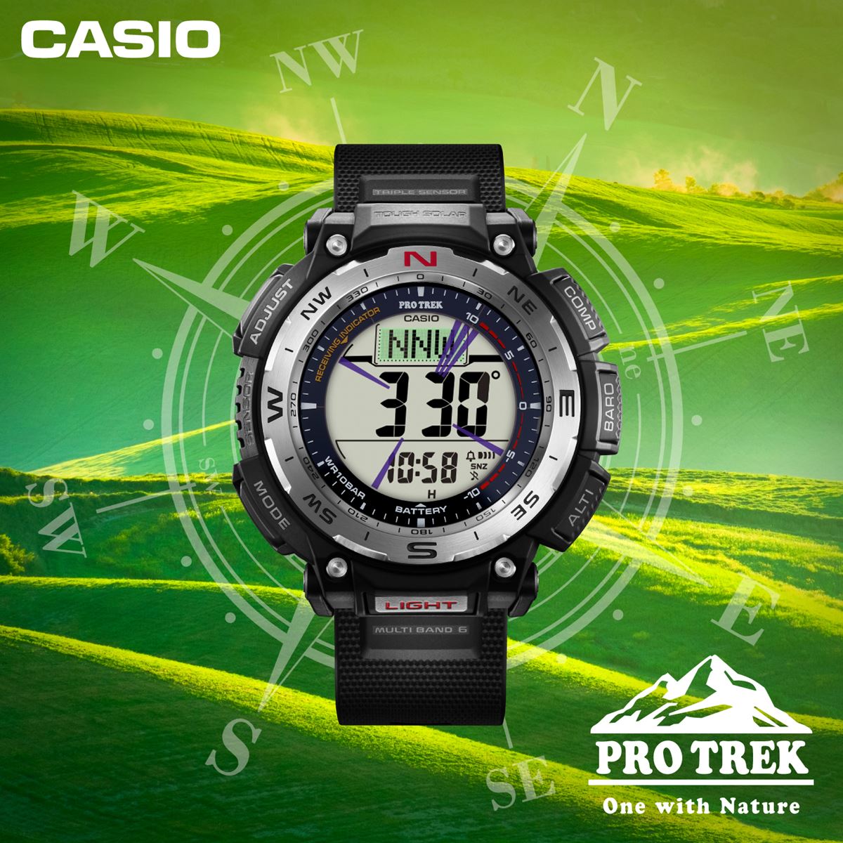 カシオ プロトレック CASIO PRO TREK 電波 ソーラー 腕時計 メンズ Climber Line PRW-3400-1JF
