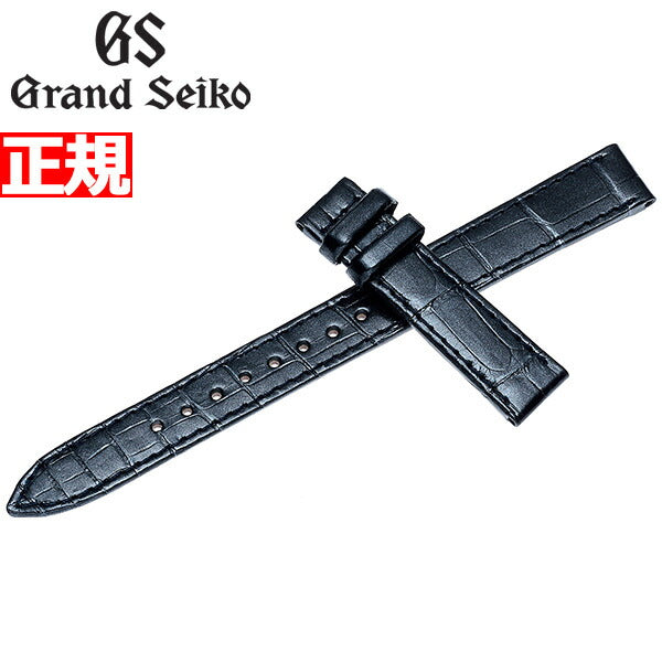 グランドセイコー GRAND SEIKO 替えバンド ベルト レディース パールブラック クロコダイル 15mm R4J15BC