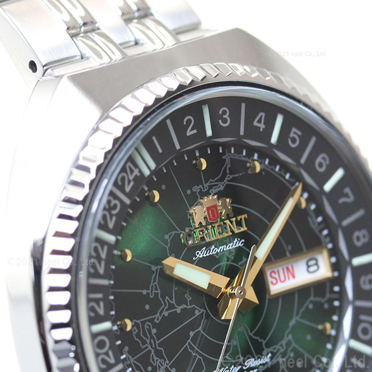 オリエント ORIENT 腕時計 メンズ 自動巻き リバイバル REVIVAL ワールドマップ RN-AA0E02E