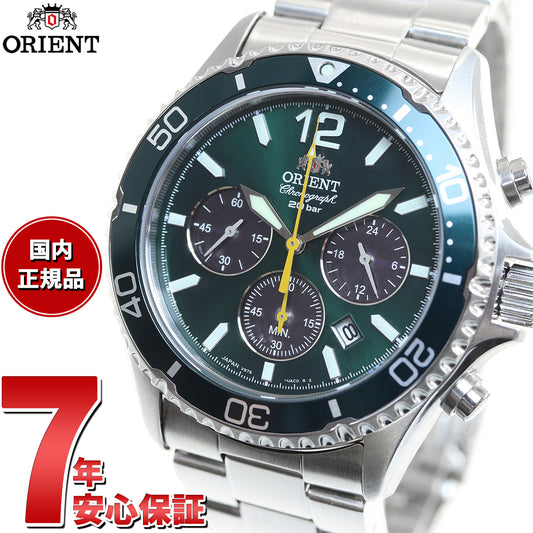 オリエント ORIENT スポーツ ソーラーパワード 腕時計 メンズ RN-TX0204E クロノグラフ マコ Mako