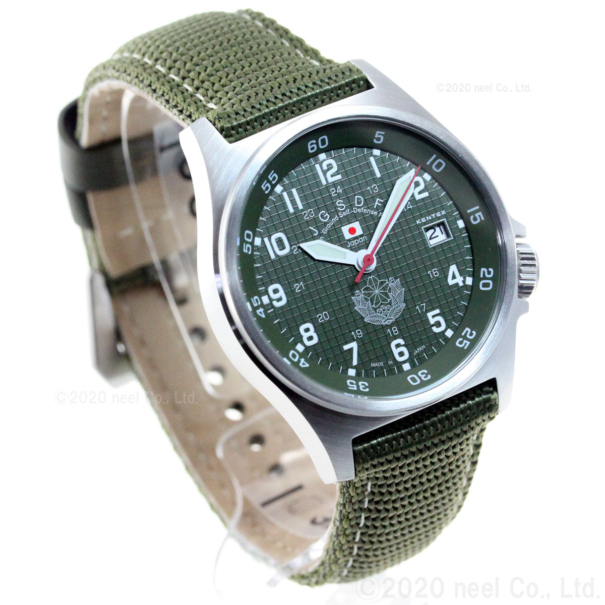 KENTEX ケンテックス 腕時計 メンズ JSDF スタンダード 自衛隊モデル 陸上自衛隊 ナイロンバンド S455M-01【正規品】