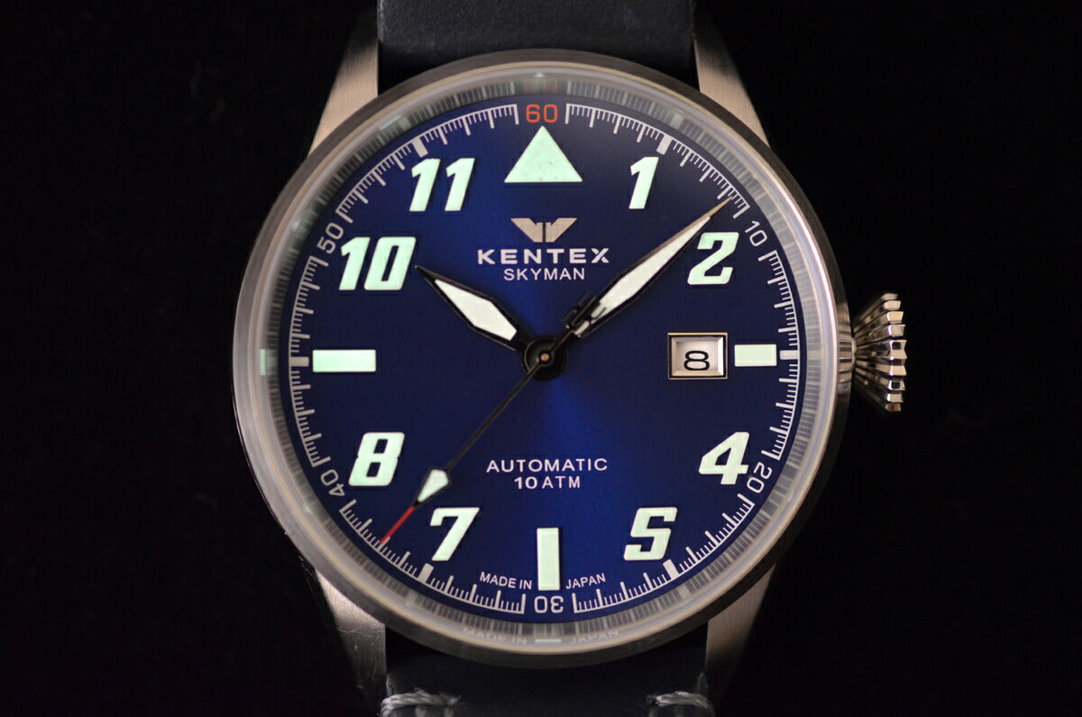 ケンテックス KENTEX 腕時計 メンズ 自動巻き スカイマン パイロットアルファ S688X-17
