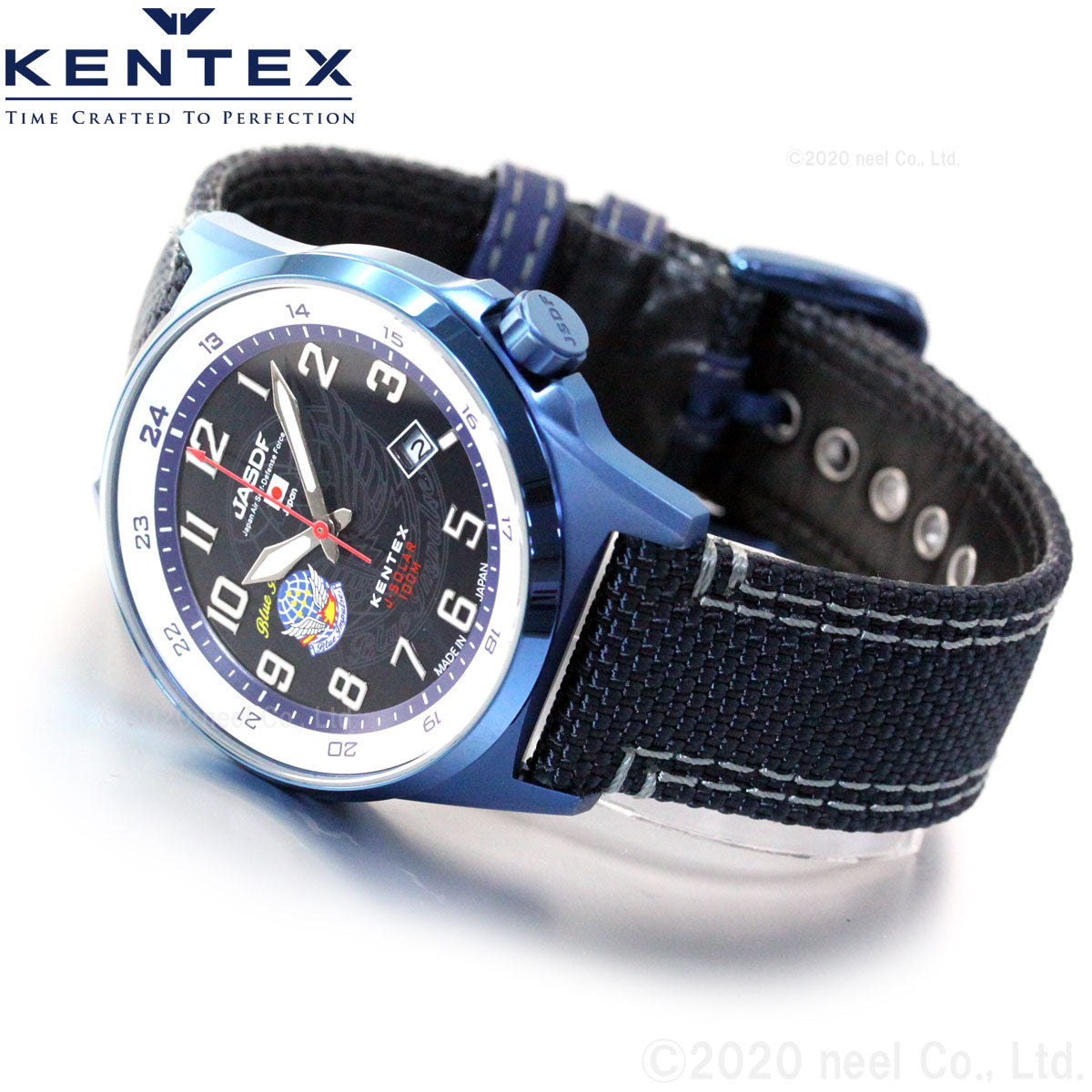 ケンテックス KENTEX JSDF 航空自衛隊モデル ブルーインパルス ソーラー 腕時計 メンズ S715M-07