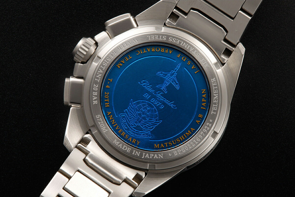 ケンテックス KENTEX 限定モデル JSDF ブルーインパルスSP シルバーエディション ソーラー 腕時計 メンズ クロノグラフ S720M-04