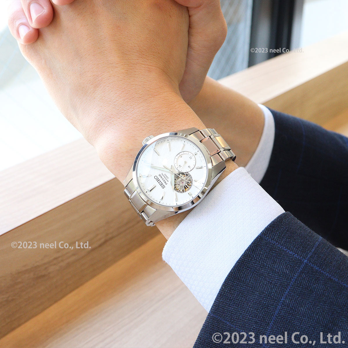 セイコー プレザージュ SEIKO PRESAGE 自動巻き コアショップ専用 流通限定 腕時計 メンズ プレステージライン SARJ001 Sharp Edged Series オープンハート