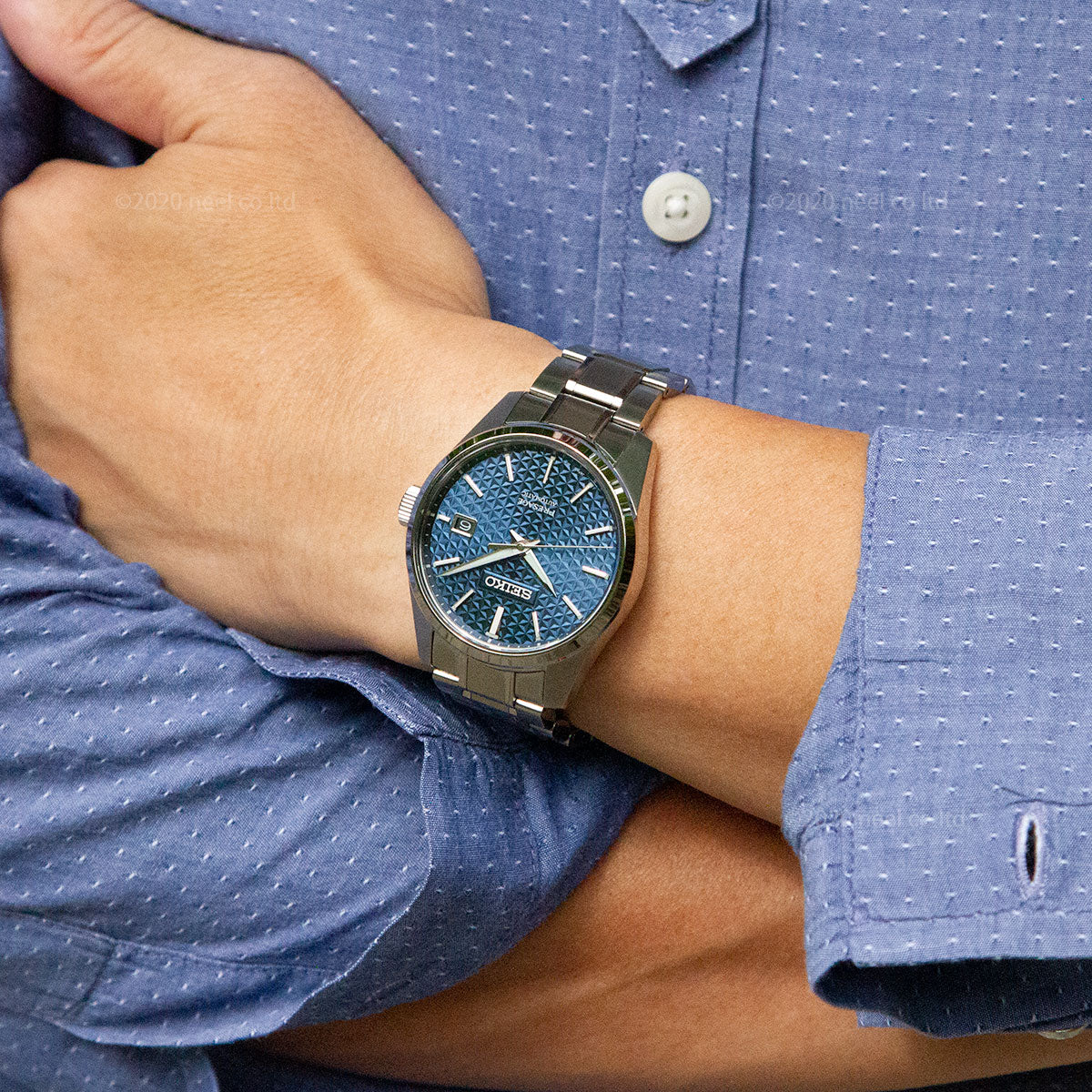 セイコー SEIKO PRESAGE 腕時計 メンズ SARJ003 プレザージュ プレステージライン 自動巻き 藍鉄xシルバー アナログ表示