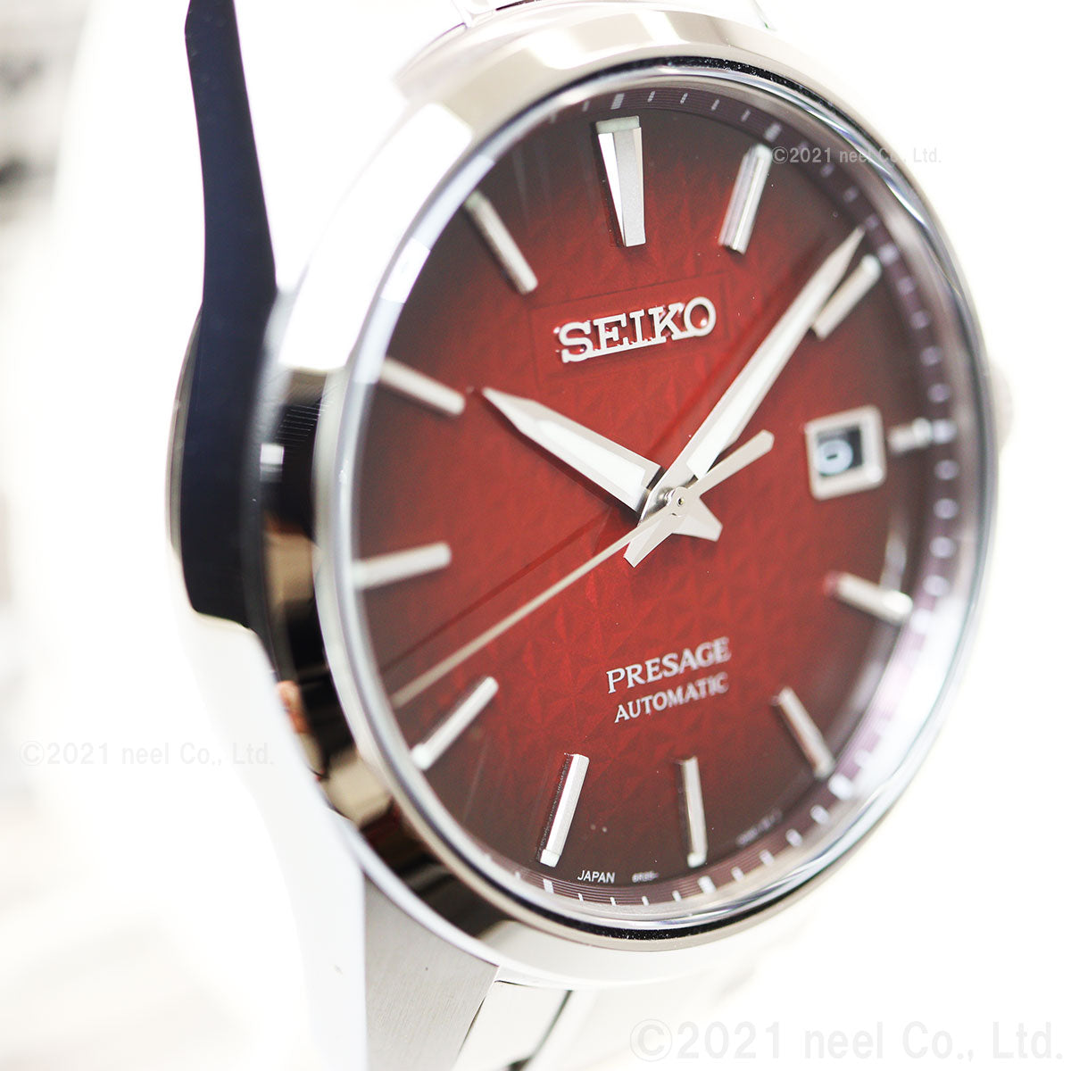 セイコー SEIKO 腕時計 メンズ SARX089 セイコー メカニカル プレザージュ プレステージライン シャープ エッジド シリーズ Prestige line Sharp Edged Series 自動巻き（6R35/手巻き付） レッドxシルバー アナログ表示