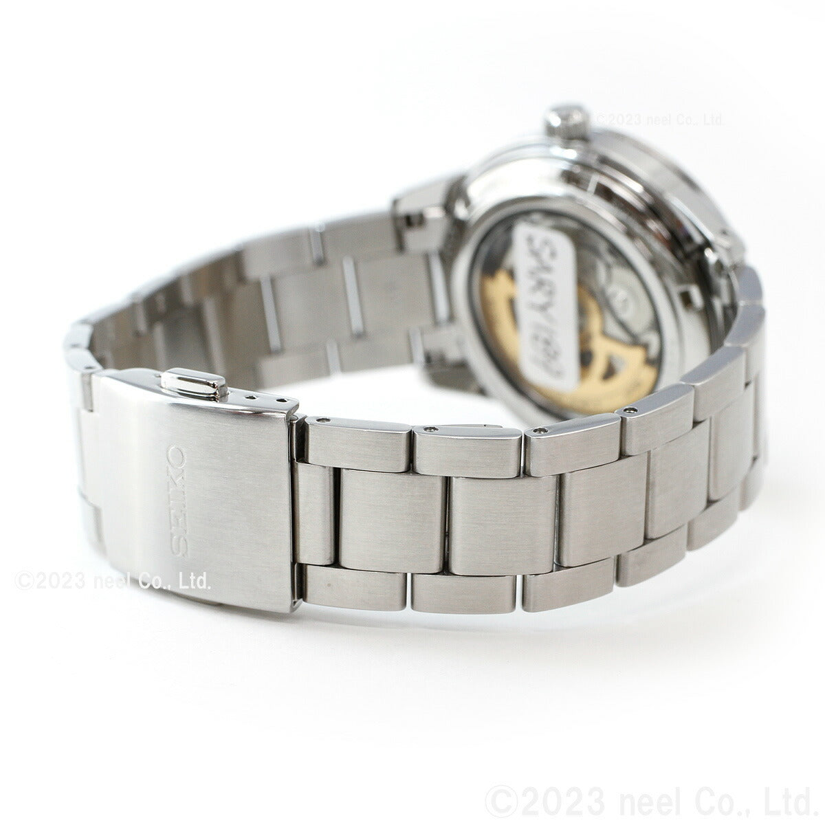 セイコー プレザージュ SEIKO PRESAGE 自動巻き メカニカル 腕時計 メンズ ベーシックライン セミスケルトン SARY191