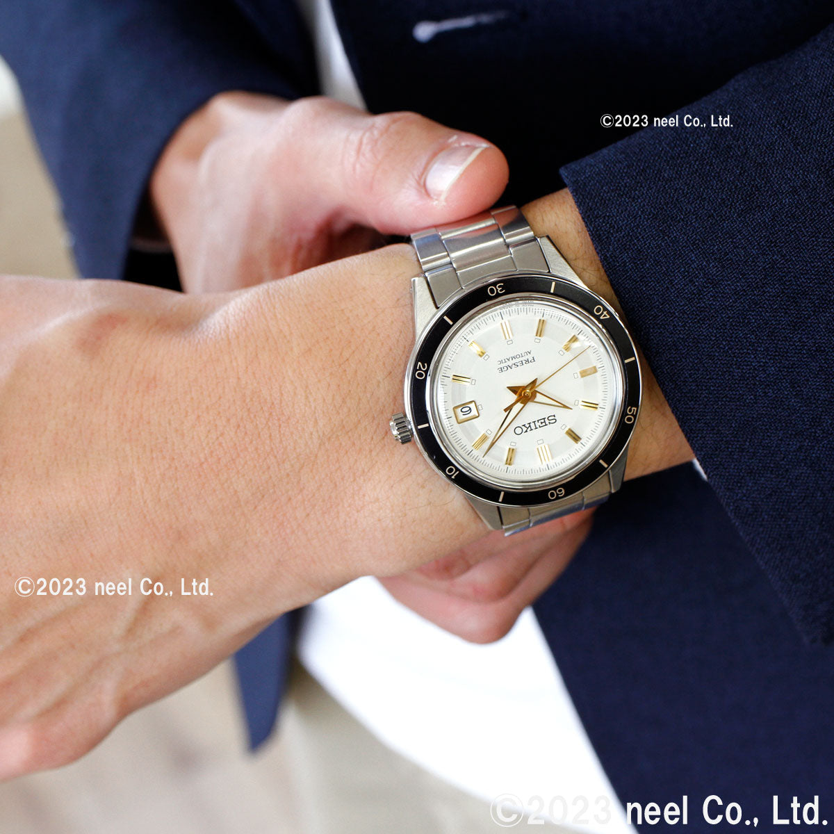 セイコー プレザージュ SEIKO PRESAGE 自動巻き メカニカル 腕時計 メンズ ベーシックライン 3針カレンダーモデル SARY193
