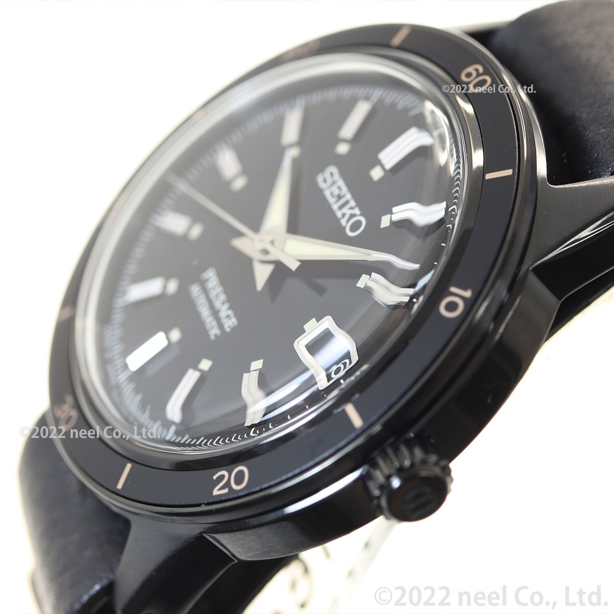 セイコー プレザージュ SEIKO PRESAGE 自動巻き メカニカル 腕時計 メンズ ベーシックライン セミスケルトン SARY215 ブラック