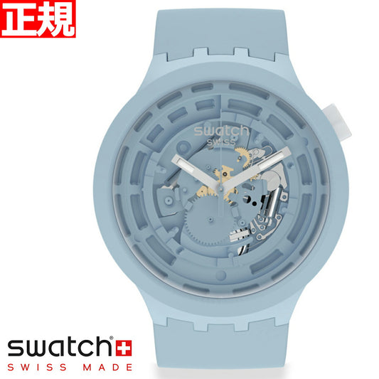 swatch スウォッチ 腕時計 メンズ レディース オリジナルズ ビッグボールド バイオセラミック C-BLUE BIG BOLD BIOCERAMIC SB03N100