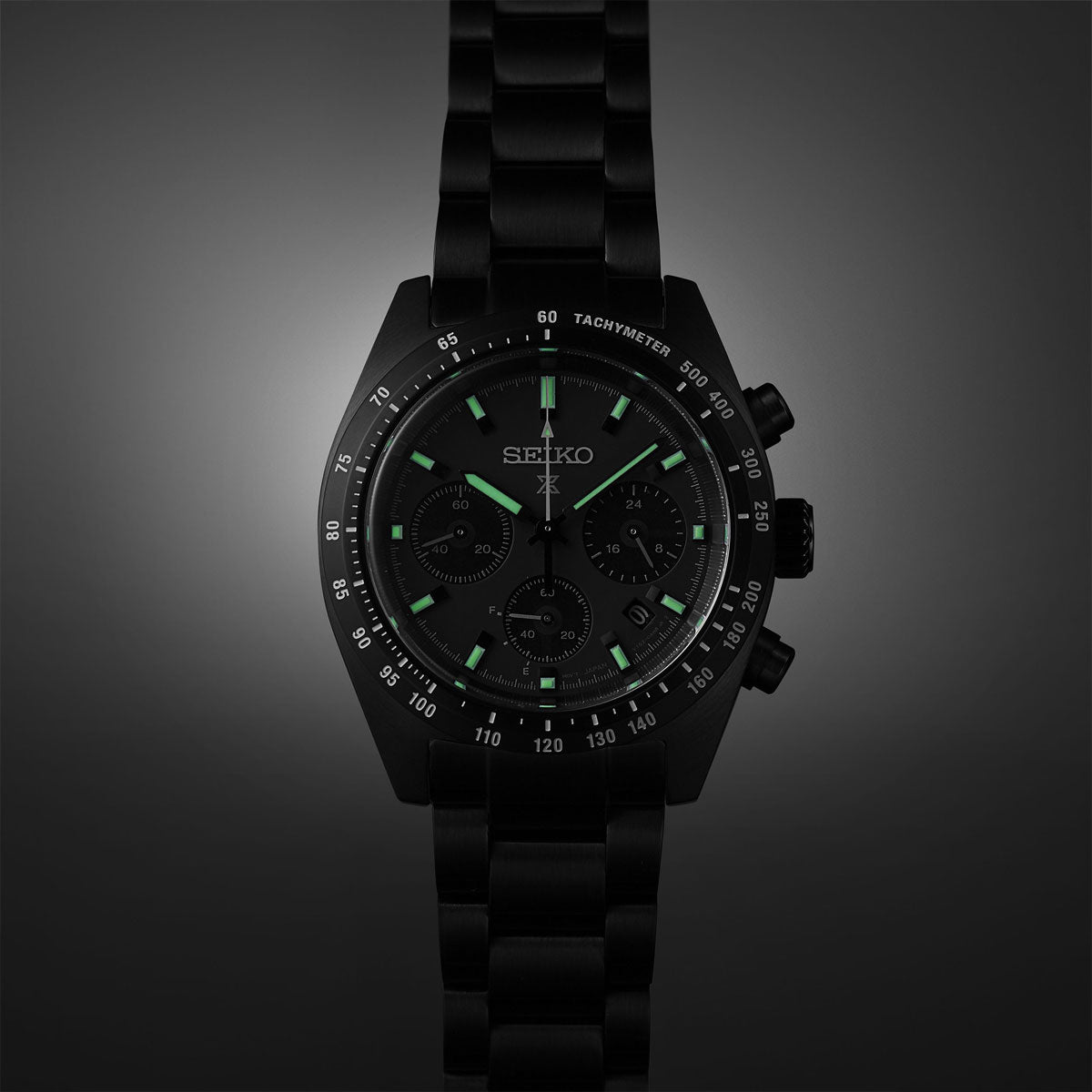 セイコー プロスペックス SBDL103 スピードタイマー ソーラー クロノグラフ メンズ 腕時計 オールブラック 日本製 SEIKO PROSPEX SPEEDTIMER