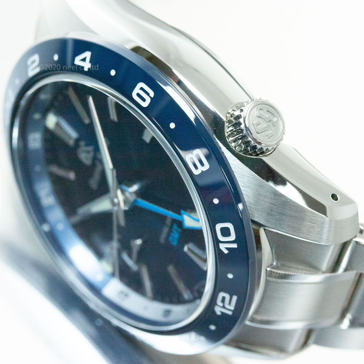 グランドセイコー SBGE255 スプリングドライブ GMT メンズ 腕時計 GRAND SEIKO ブルー【正規品】【36回無金利ローン】