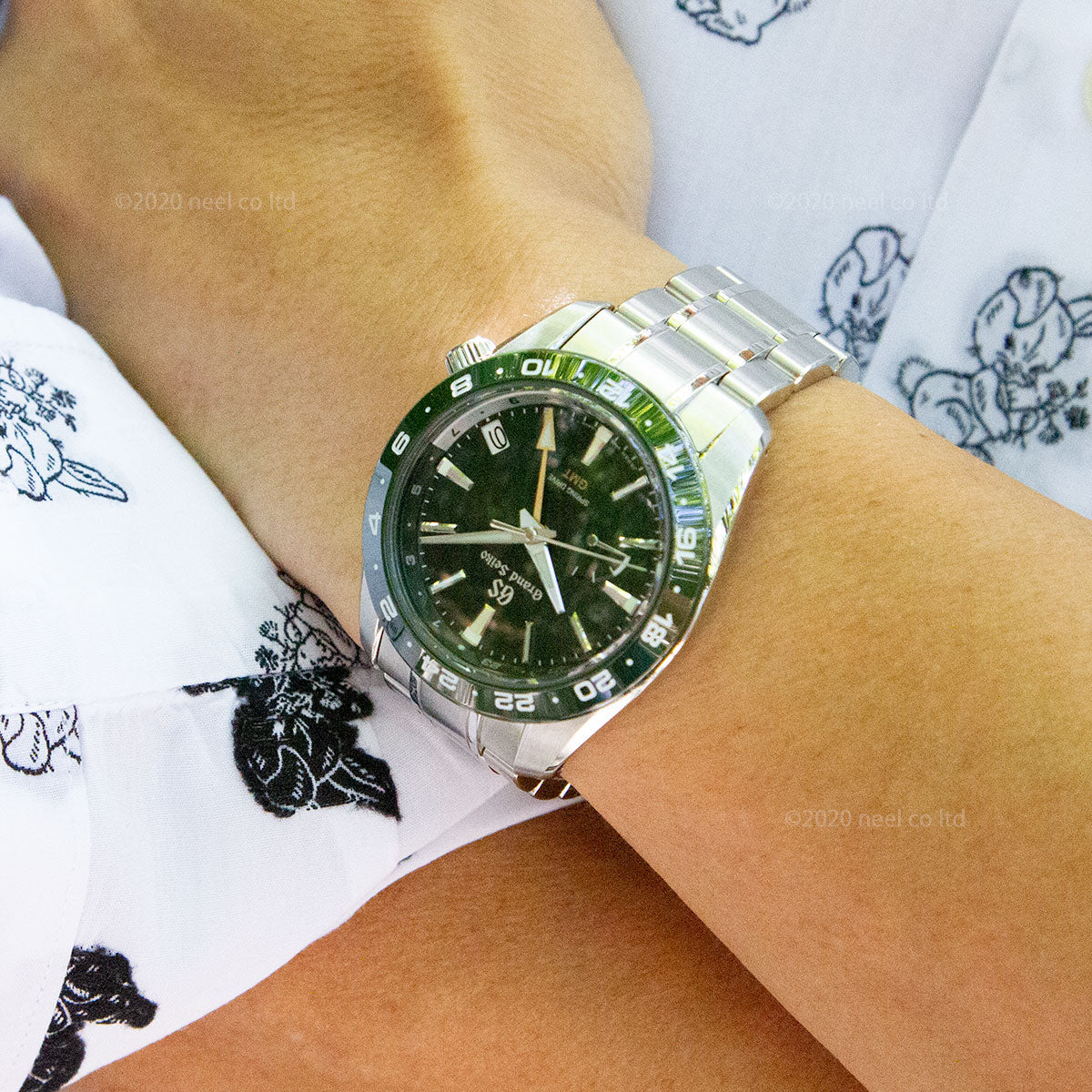 グランドセイコー SBGE257 スプリングドライブ GMT メンズ 腕時計 GRAND SEIKO グリーン【正規品】【36回無金利ローン】