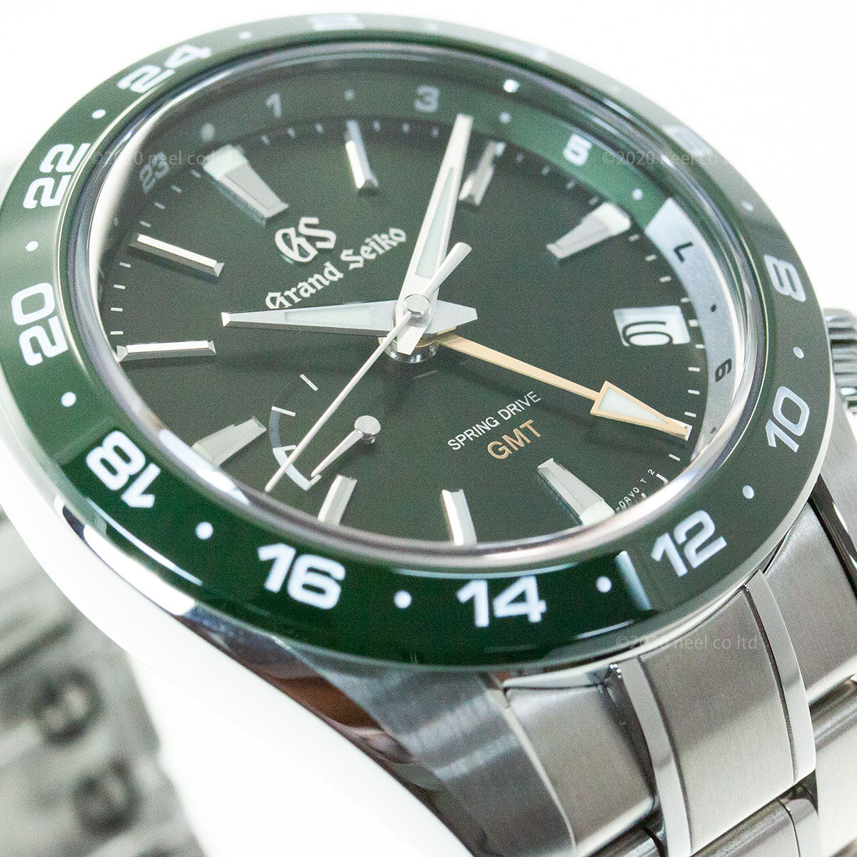 グランドセイコー SBGE257 スプリングドライブ GMT メンズ 腕時計 GRAND SEIKO グリーン【正規品】【36回無金利ローン】