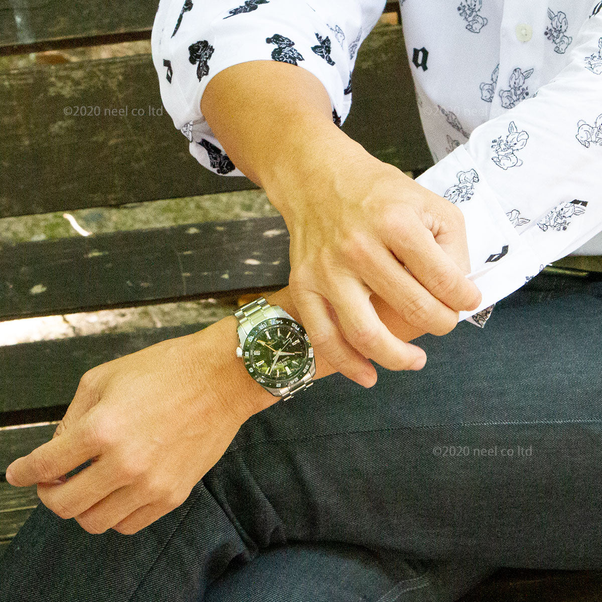 【36回分割手数料無料！】グランドセイコー SBGE257 スプリングドライブ GMT メンズ 腕時計 GRAND SEIKO グリーン【正規品】